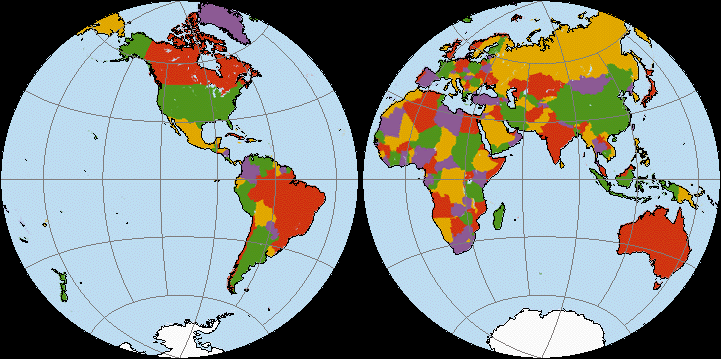 There are seven continents. Right here on the planet Earth